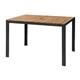 Bolero Acacia Wood and Steel Rectangular Table 1200mm