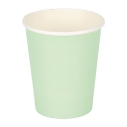 Fiesta Recyclable Coffee Cups Single Wall Turquoise 225ml / 8oz (50 Pack)