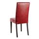Bolero Faux Leather Dining Chairs Red (2 pack)
