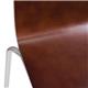 Bolero Square Back Side Chair Dark Chocolate Finish (4 Pack)