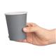 Fiesta Recyclable Coffee Cups Single Wall Charcoal 225ml / 8oz (1000 Pack)