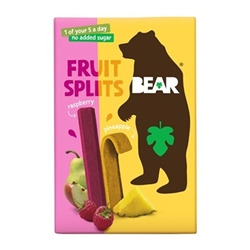 BEAR Fruit Splits Pineapple & Raspberry 20g 8x5 (40 Pack)