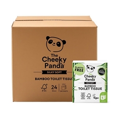 Cheeky Panda Bamboo 3-Ply 4x 200 Sheets Toilet Rolls (Pack of 6) 1102181