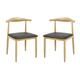 Bolero Camden Padded Interior Chairs (2 pack)