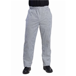 Whites Unisex Vegas Chefs Trousers Black and White Check M