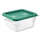 Hygiplas Square Food Storage Container Lid Green Small