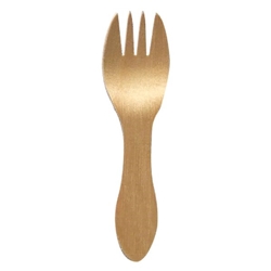 eGreen Wooden Mini Fork Food Grade Birchwood 102mm (1000 Pack)