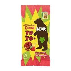 BEAR Yoyos Xtreme - Sour Strawberry 20g (18 Pack)