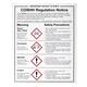 Vogue COSHH Regulations Sign
