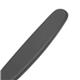 Hygiplas Straight Blade Paring Knife Black 8.5cm