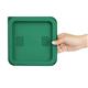 Hygiplas Square Food Storage Container Lid Green Small