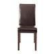 Bolero Faux Leather Dining Chairs Dark Brown (2 Pack)