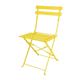 Bolero Perth Mellow Yellow Pavement Style Steel Folding Chairs (2 Pack)