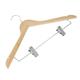 Bolero Wooden Hanger with Anti-Slip Clips (10 Pack)