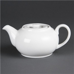 Olympia Whiteware Teapots 876ml (4 pack)
