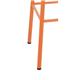 Bolero Cantina High Stools with Wooden Seat Pad Orange (4 pack)