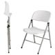 Bolero Foldaway Utility Chairs White (2 pack)