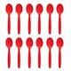 Olympia Kristallon Polypropylene Spoons Red (12 Pack)