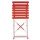 Bolero Perth Red Pavement Style Steel Folding Chairs (Pack 2)