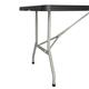 Bolero Rectangular Centre Folding Utility Table Black 6ft (Single)