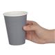 Fiesta Recyclable Coffee Cups Single Wall Charcoal 340ml / 12oz (1000 Pack)