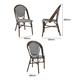 Bolero Parisian Style PE Rattan Chair Black Dot Mix (2 Pack)