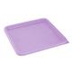 Hygiplas Square Food Storage Container Lid Purple Large