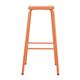 Bolero Cantina High Stools with Wooden Seat Pad Orange (4 pack)