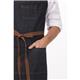 Chef Works Urban Memphis Wide Bib Apron Indigo