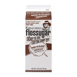 Flossugar Chocolate Ready to Use Cotton Candy Mix 1.47kg