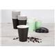 Fiesta Recyclable Coffee Cups Single Wall Black 225ml / 8oz (50 Pack)