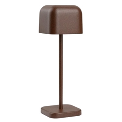 Olympia Lucca Table Lamp Squared Dome Chestnut 200mm