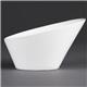 Olympia Whiteware Oval Sloping Bowls 154x 133mm 335ml (4 pack)