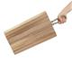 Olympia Rectangular Paddle Board Acacia Wood Metal Handles 615x260x20mm