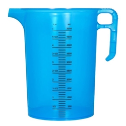 Pro-Measures Polypropylene Measuring Jug Blue 5Ltr