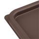 Hygiplas Square Food Storage Container Lid Brown Medium