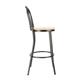 Bolero Clarisse High Stools Metallic Grey (1 Pack)