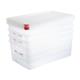 Araven Polypropylene 1/1 Gastronorm Food Storage Box 28Ltr (4 pack)