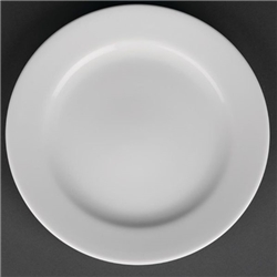 Royal Porcelain Classic White Wide Rim Plates 210mm (12 pack)