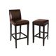 Bolero Faux Leather High Bar Stool Brown (Single)