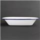 Olympia Enamel Dishes Rectangular 280 x 190mm (6 Pack)