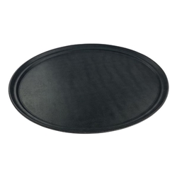 Beaumont Non-Slip Oval Tray Black 685 x 558mm