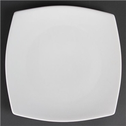 Olympia Whiteware Rounded Square Plates 270mm (6 pack)