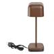 Olympia Lucca Table Lamp Squared Dome Chestnut 200mm