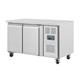 Polar U-Series Slimline Double Door Counter Fridge 228Ltr