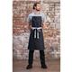 Southside X-Cross Back Bib Apron Denim Black