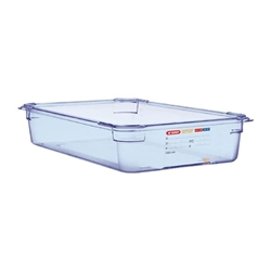 Araven ABS Food Storage Container Blue GN 1/1 100mm