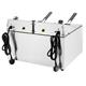 Buffalo Double Electric Fryer with Timer 2x8Ltr