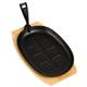 Olympia Cast-Iron Oval Sizzle Platter 280mm