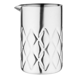 Olympia Double Wall Mixing Glass Stainless Steel 139x87mm